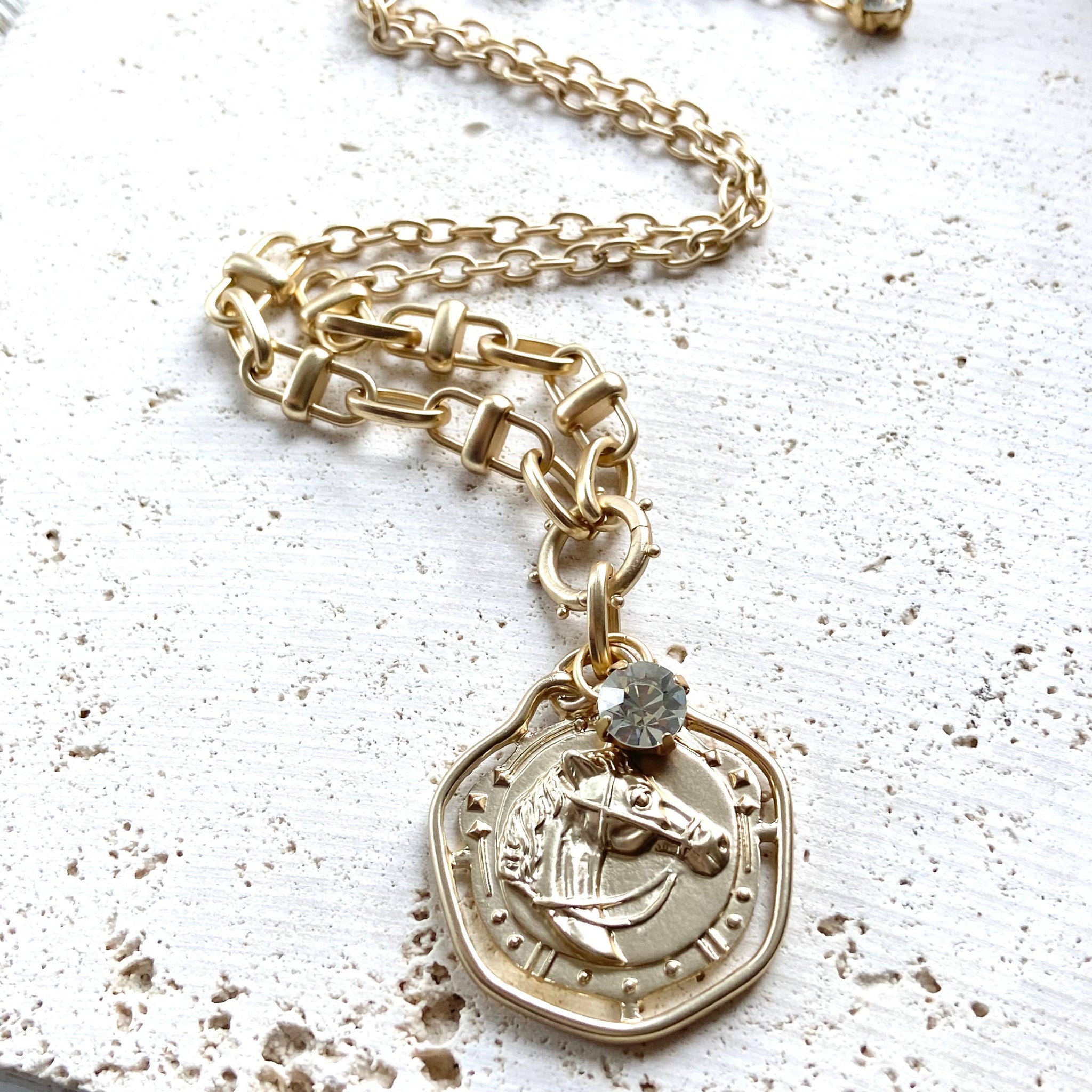 Horse Head Chain Necklace