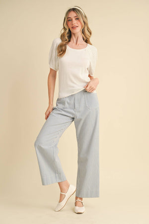 Striped Wide Leg Pants