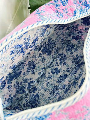 Cottage Floral Quilted Duffle Bag