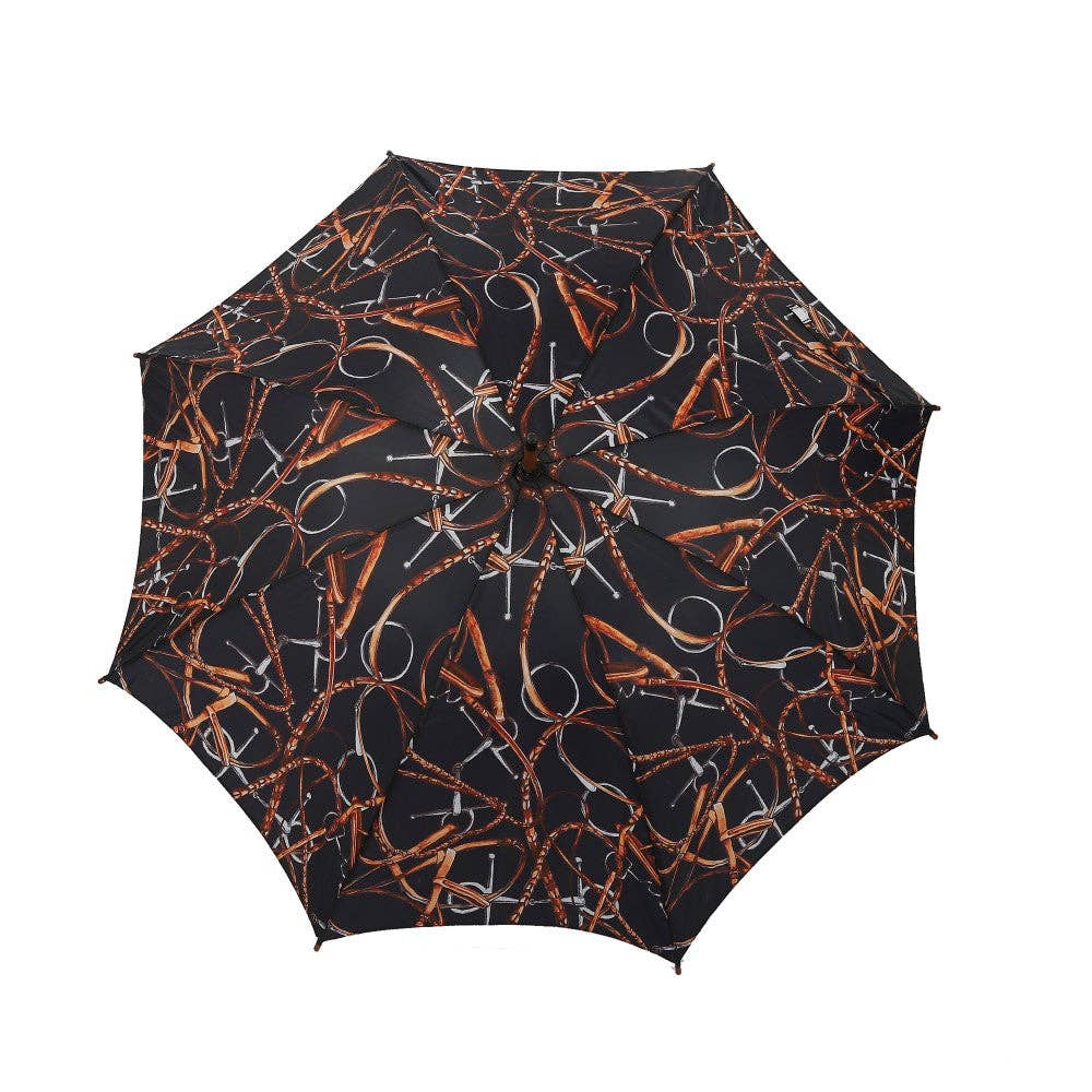 AWST Intl - Lila Linear Horses Umbrella