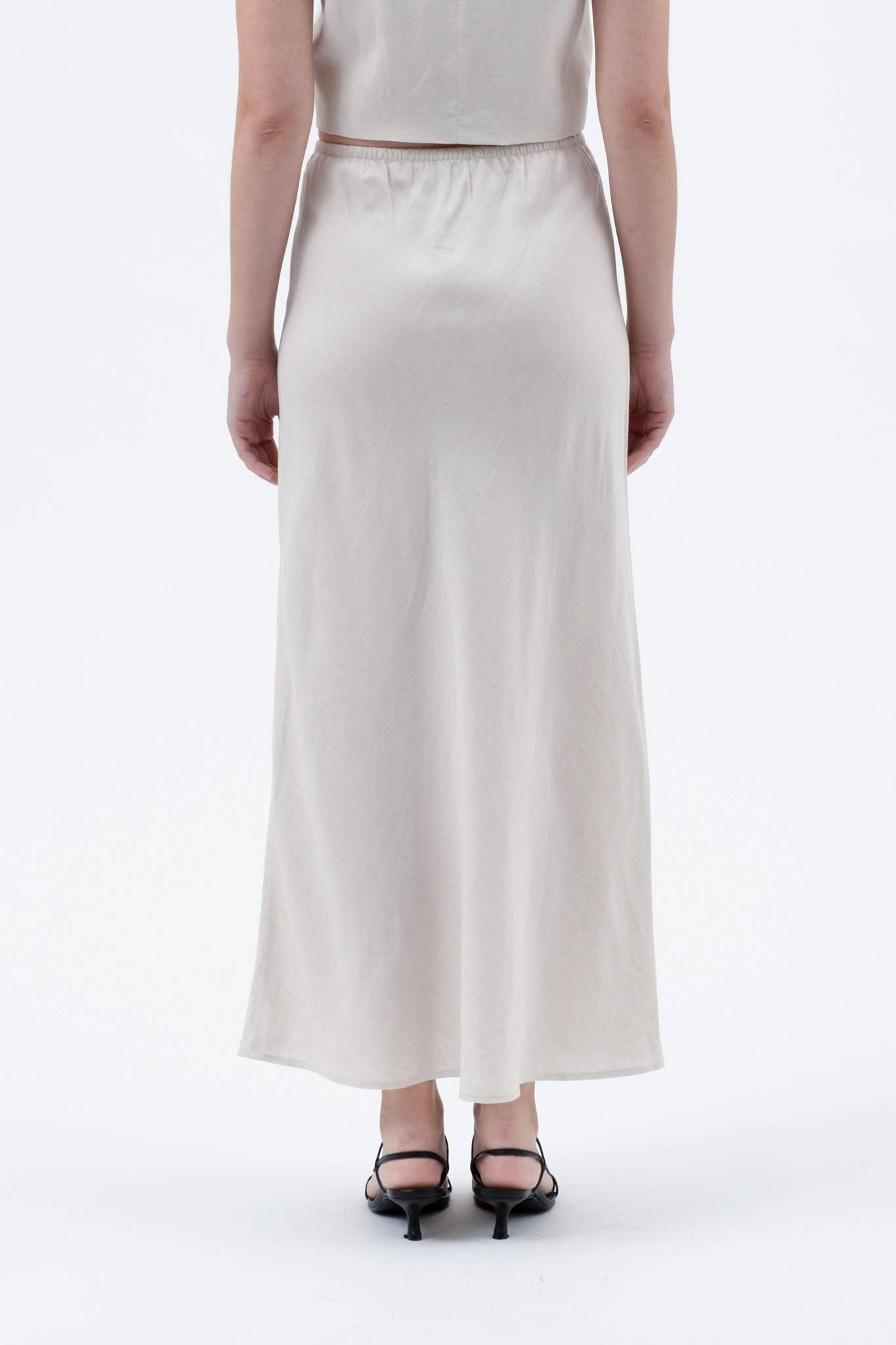 Linen Midi Skirt
