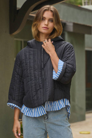 Quilted Puffer Hood Jacket