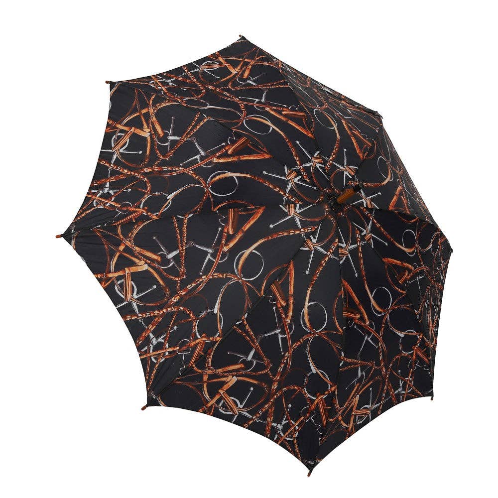 AWST Intl - Lila Linear Horses Umbrella