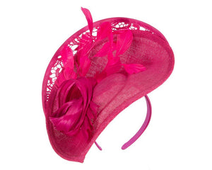 Sinamay & Lace Fascinator