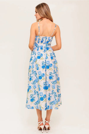 Alissa Eyelet Midi Dress