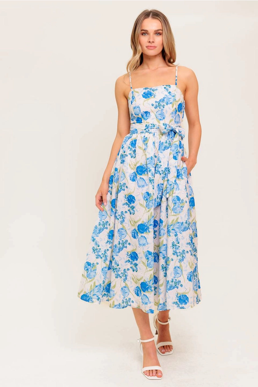 Alissa Eyelet Midi Dress