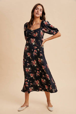 Floral Sweetheart Lace Dress