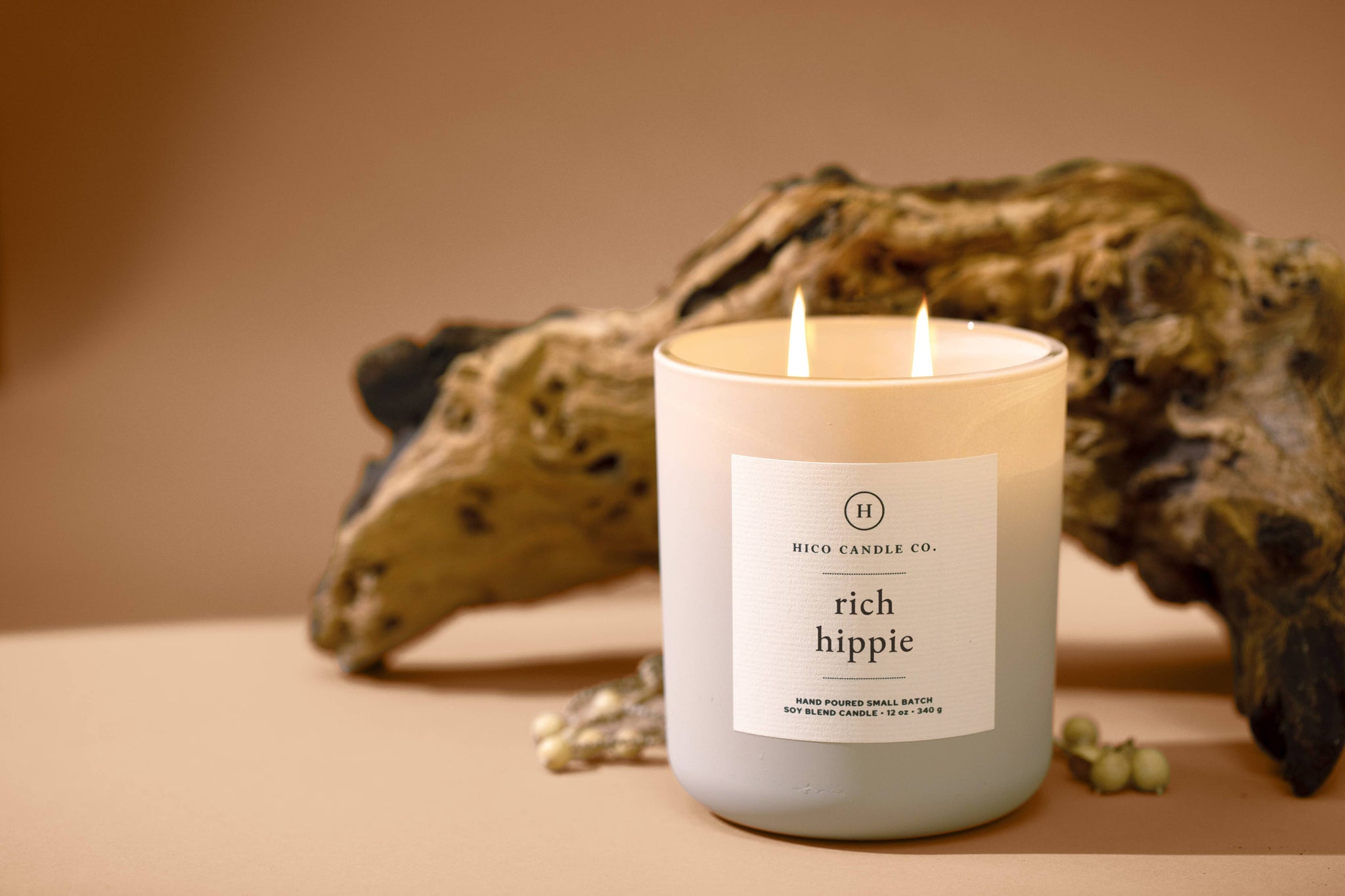 Hico Candle Co. - Rich Hippie Candle: 12oz Candle