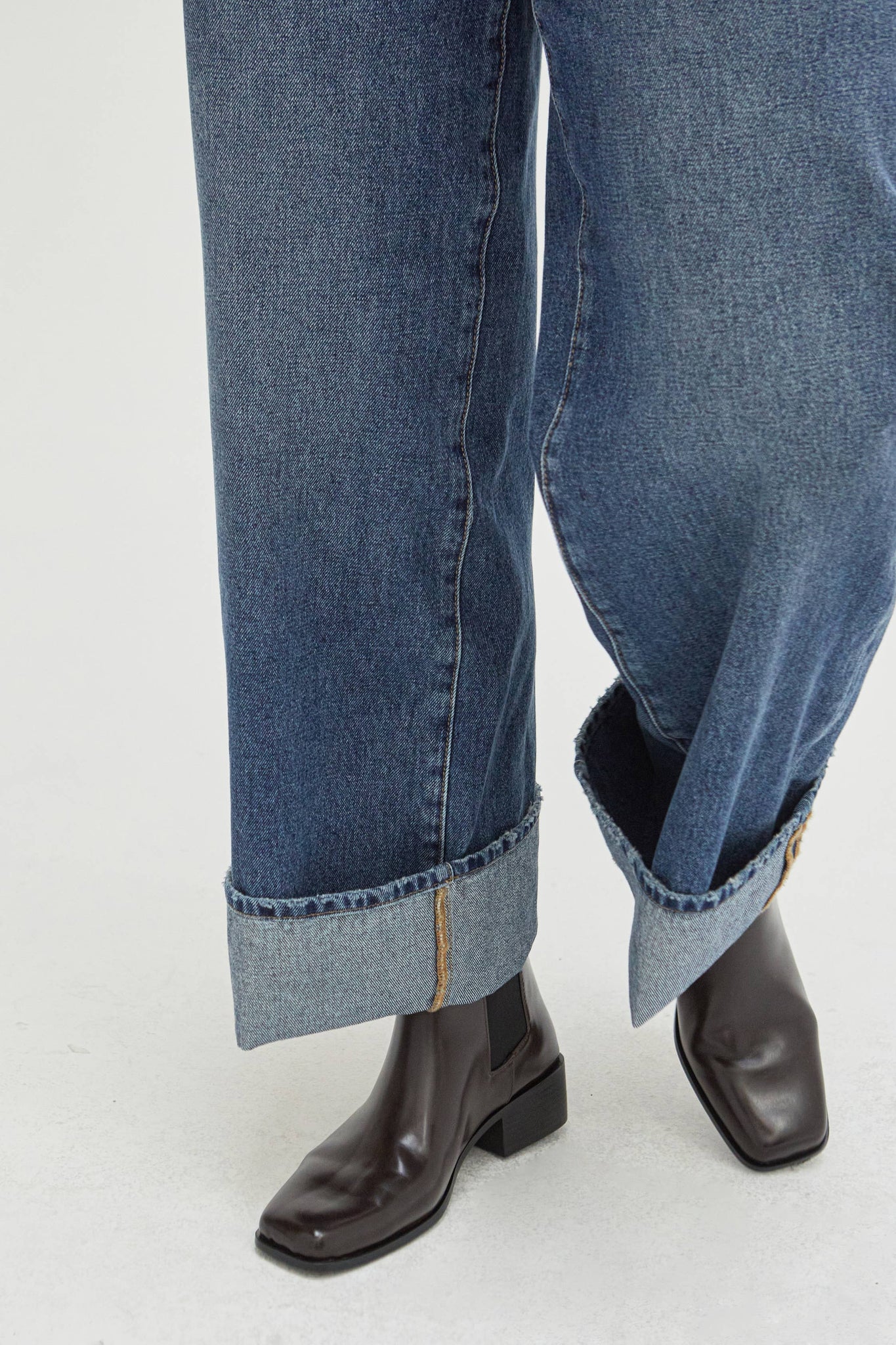 Parker Cuffed Wide Leg Slouchy Jean