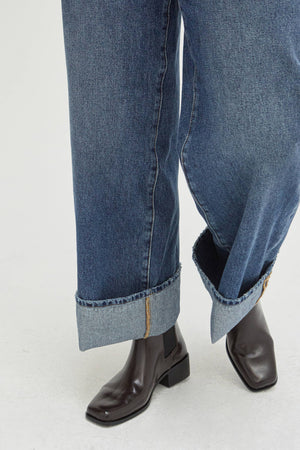 Parker Cuffed Wide Leg Slouchy Jean