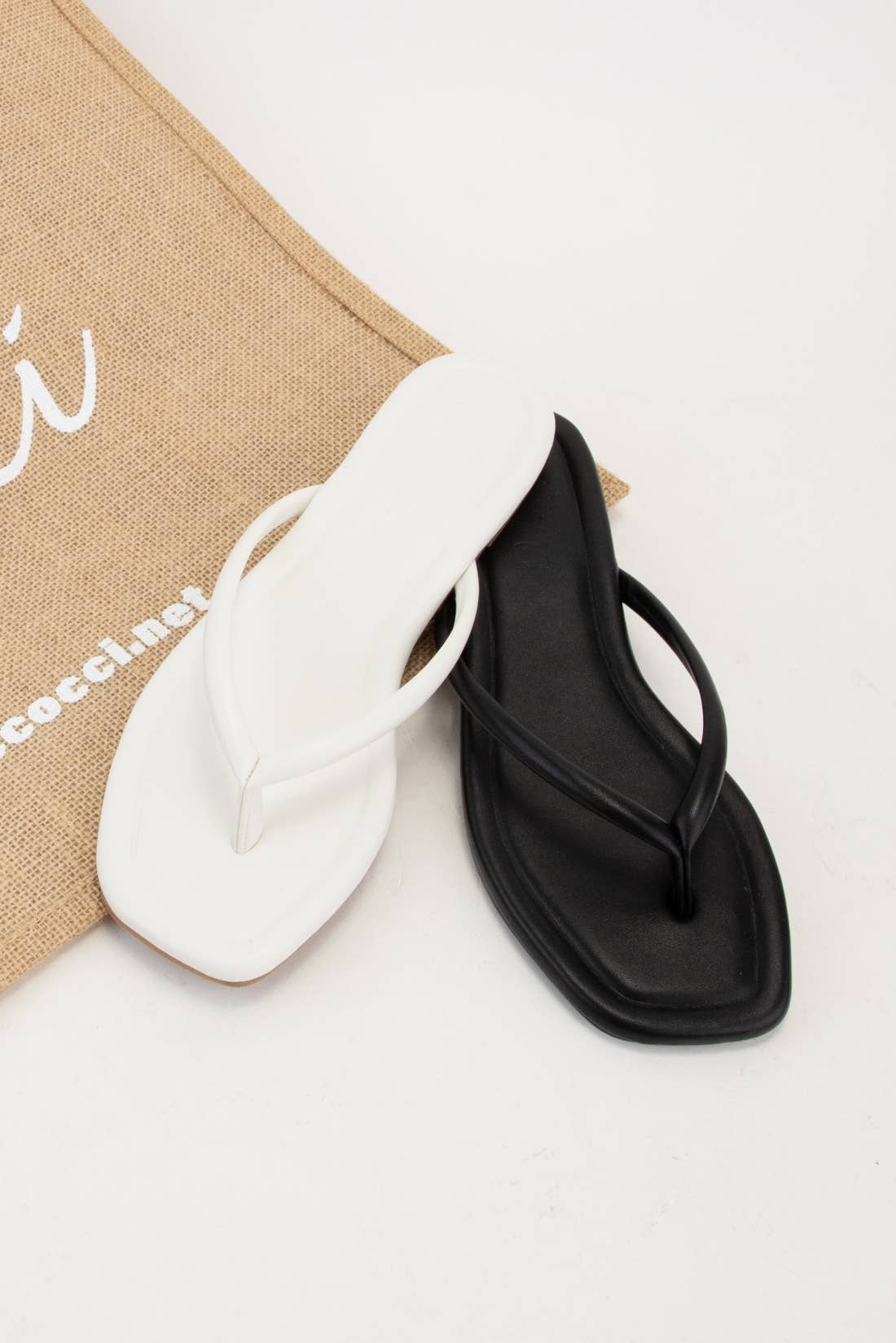 Silver Thong Sandal
