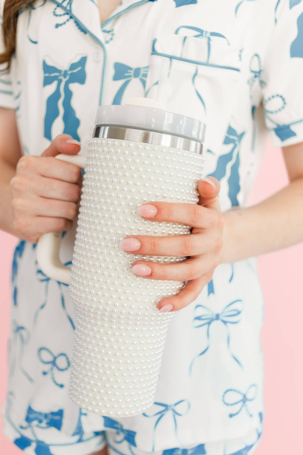 Cream Pearl 40oz Tumbler