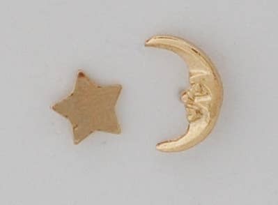 Moon & Star Stud gold Natural History