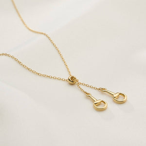 Gold Dipped Bit Charm Necklace - 18K Gold