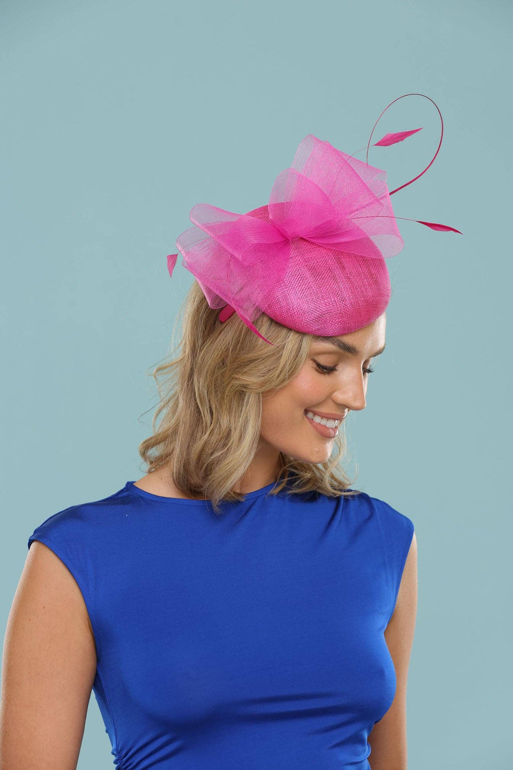 Morgan & Taylor - Gabriela Fascinator in Hot Pink