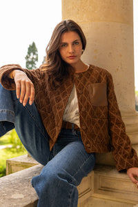 Anouk Jacket in Quilted Velvet