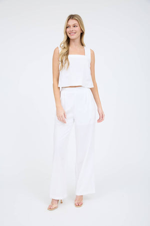 High Waisted Front Pleat Pants