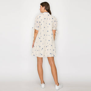 Under The Sea Embroidery Mini Dress