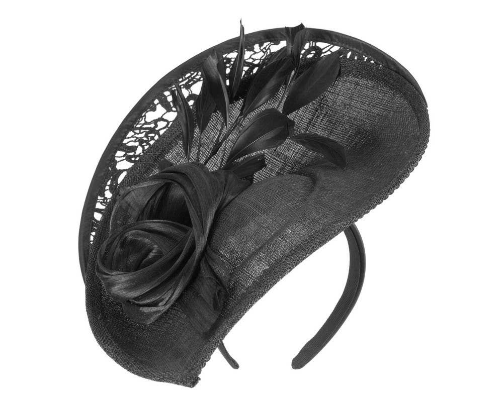 Sinamay & Lace Fascinator