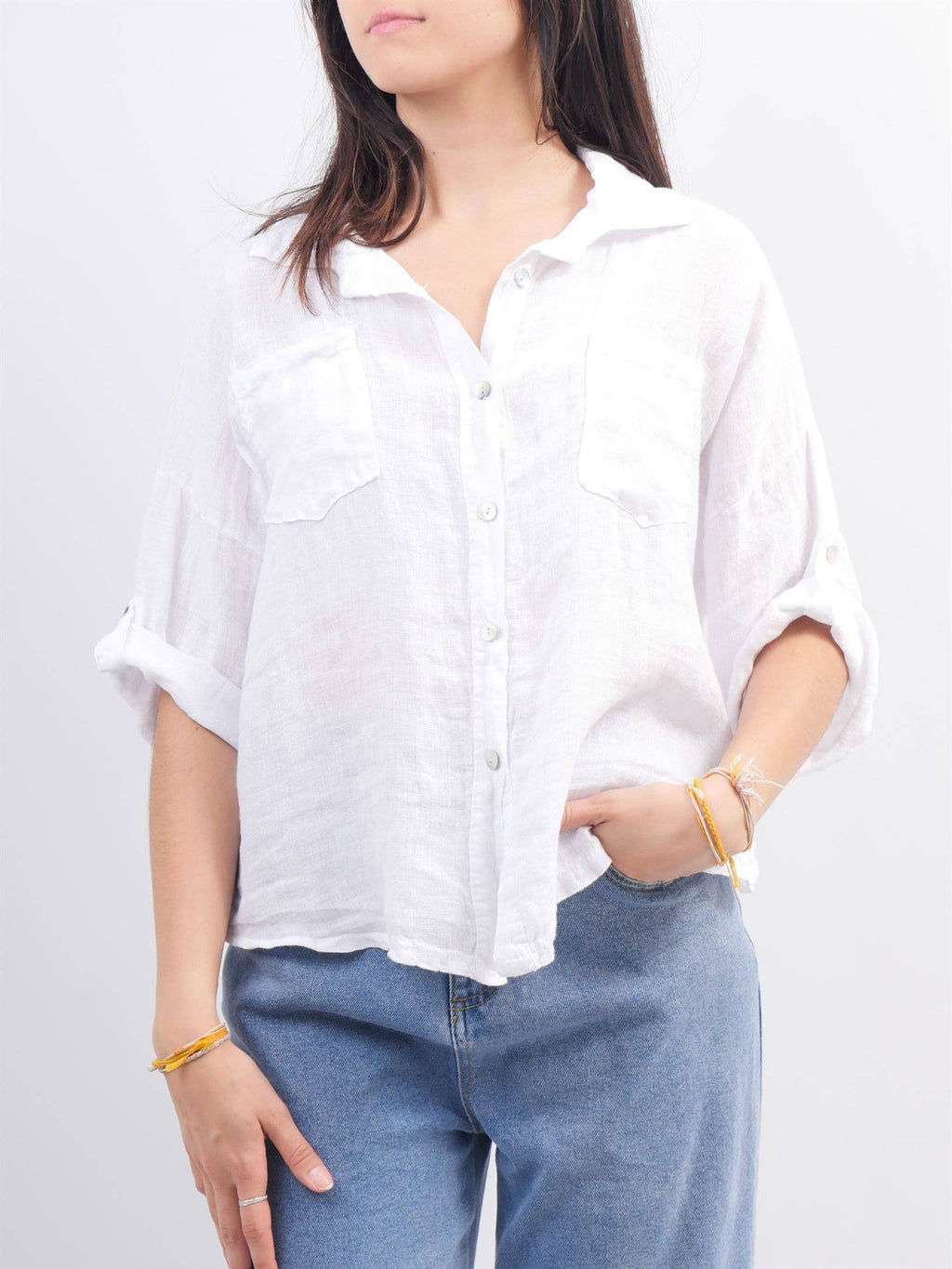 White Linen Shirt