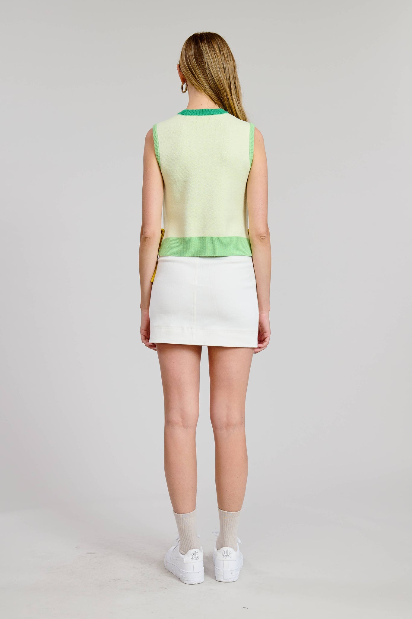 Sorrento Lemon Sweater Vest Top