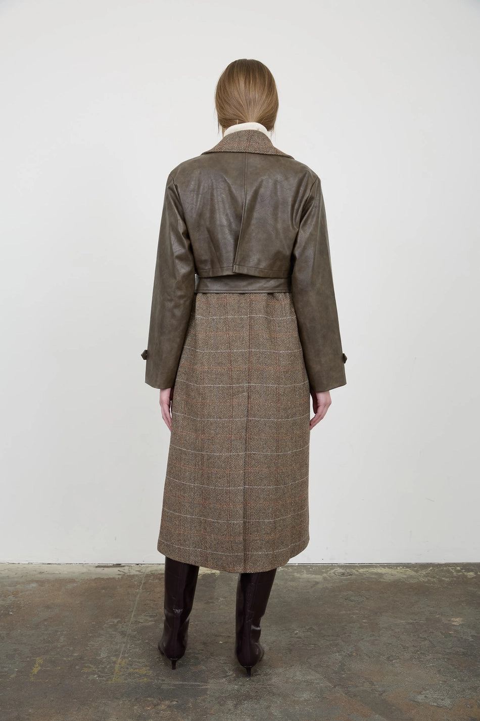 Plaid Oversized Trench