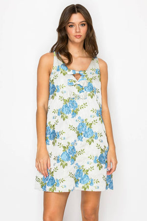 Jacquard Brocade Mini Dress