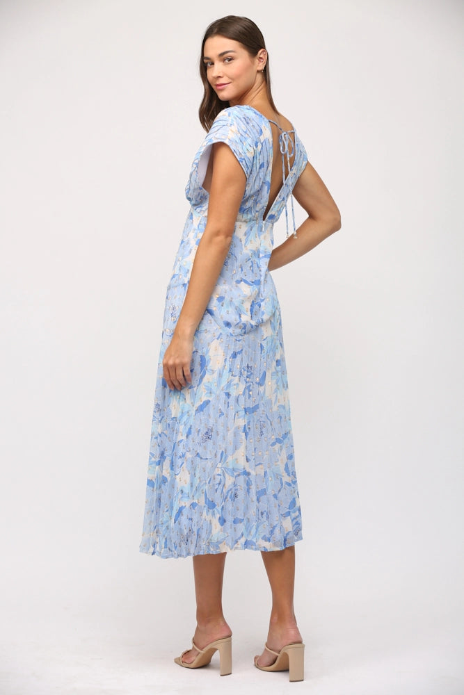 Azul Lurex Midi