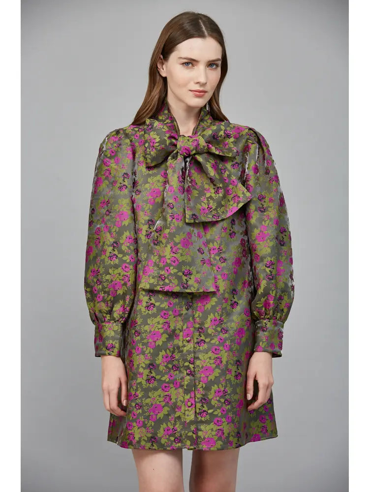 Leona Jacquard Dress