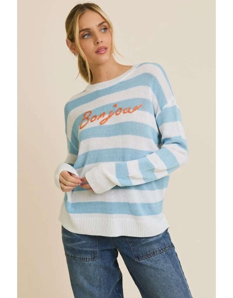 Bonjour Striped Sweater