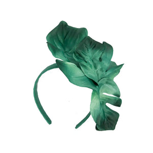 Large Mostrera Leaves Fascinator