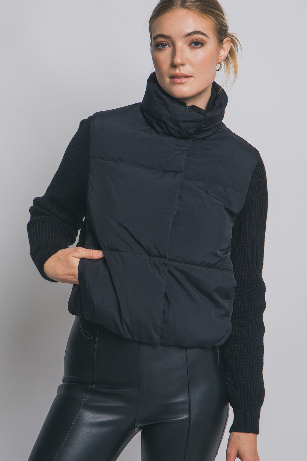 Stand Collar Puffer Jacket