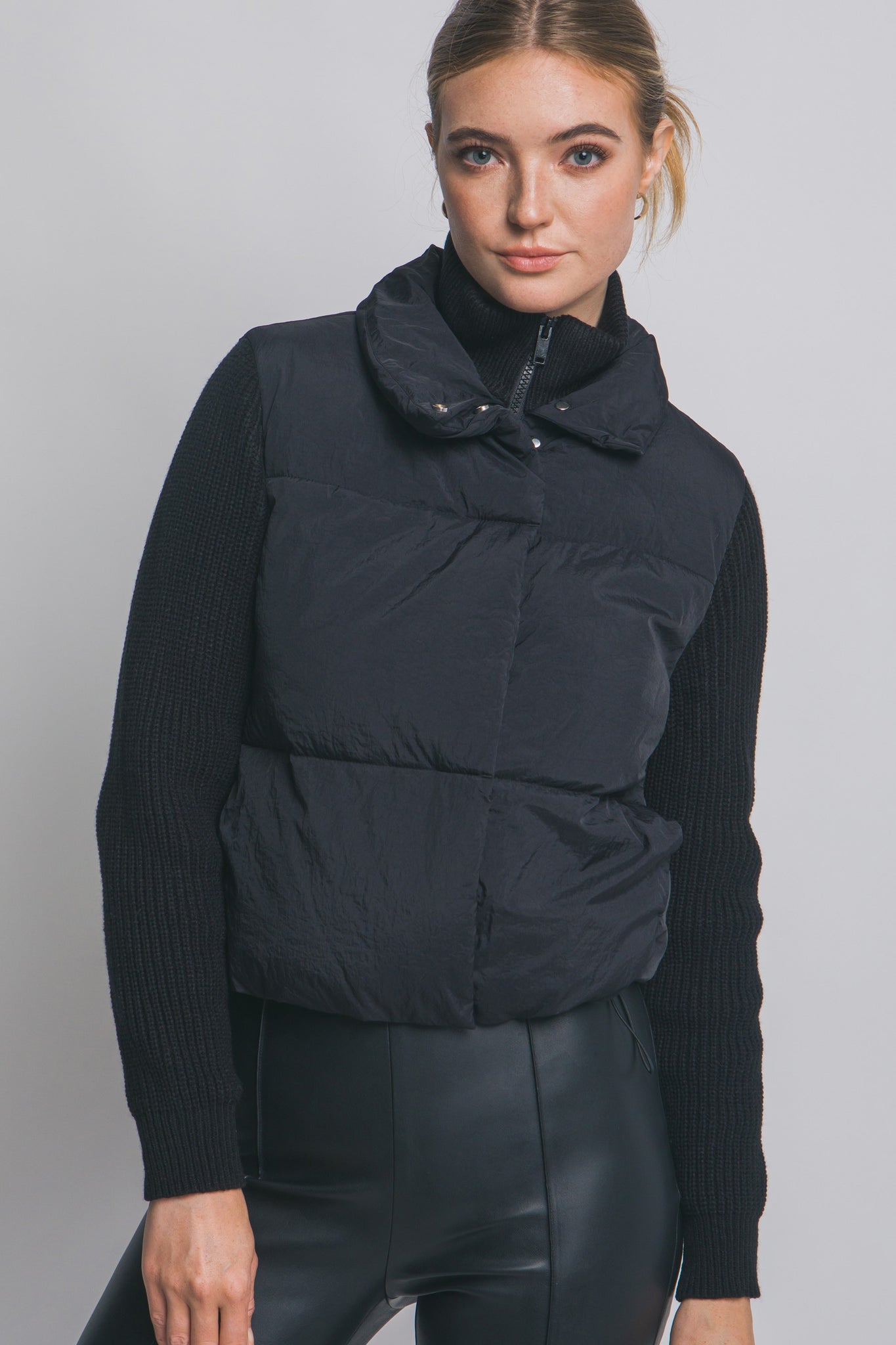 Stand Collar Puffer Jacket