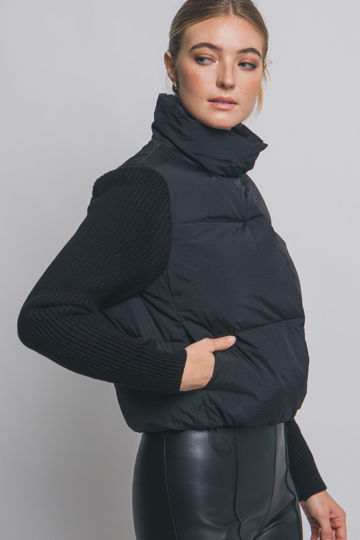 Stand Collar Puffer Jacket