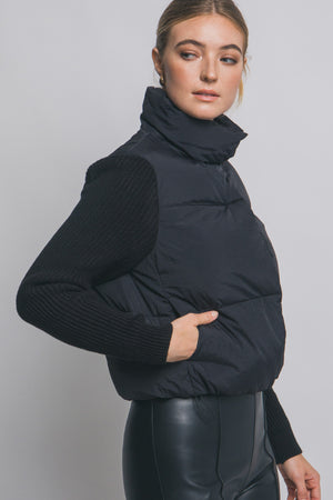Stand Collar Puffer Jacket