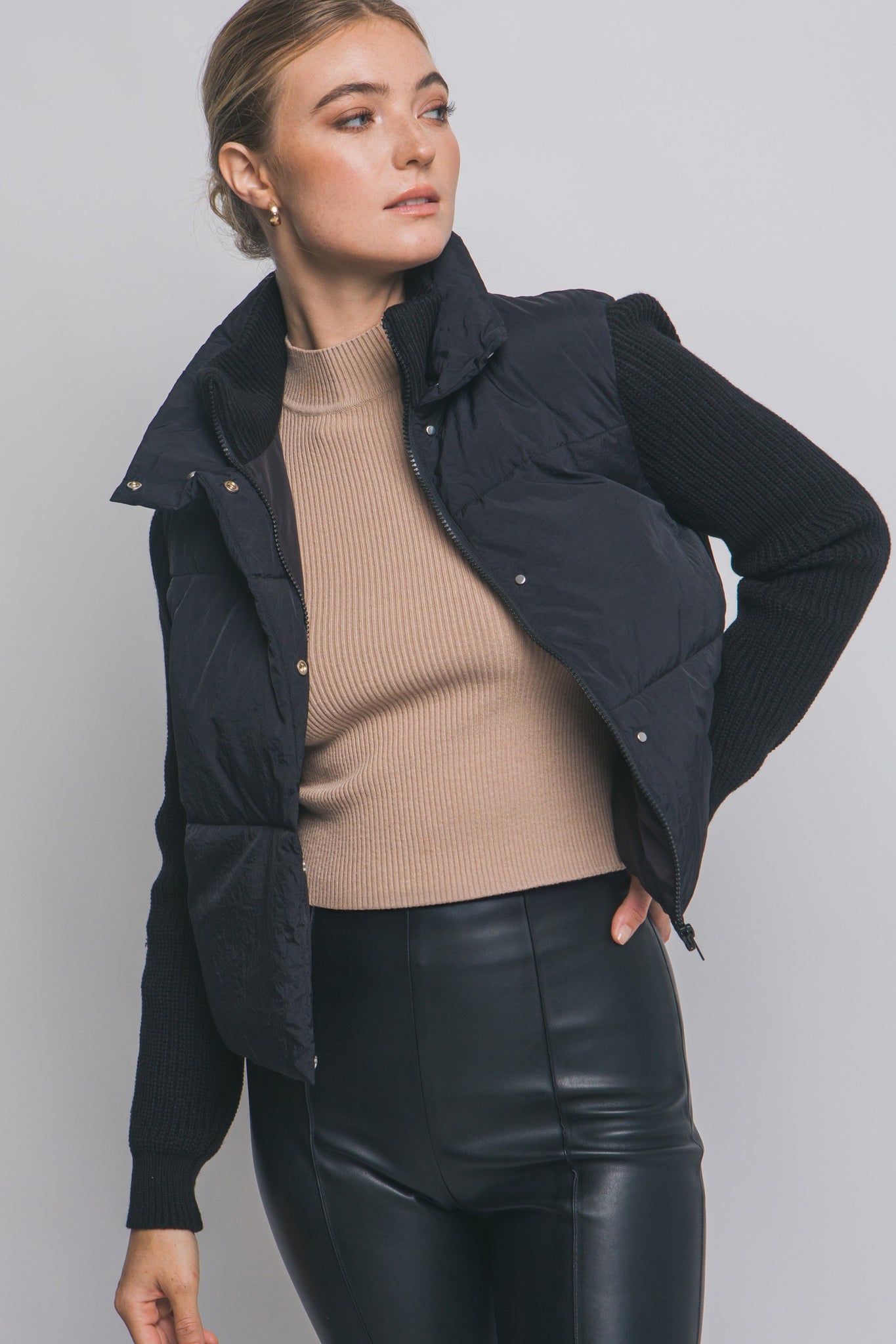 Stand Collar Puffer Jacket