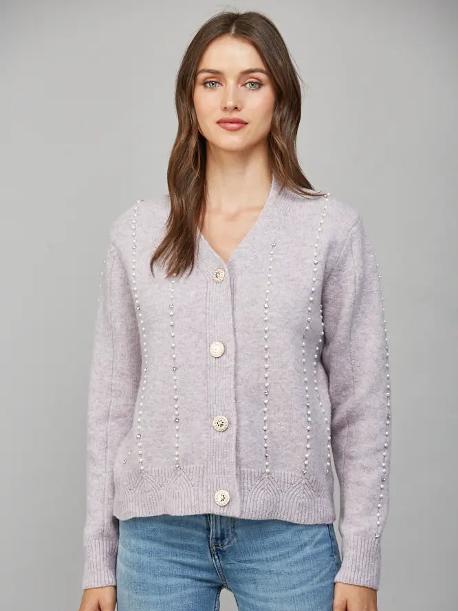 Jewel Button Down Cardigan