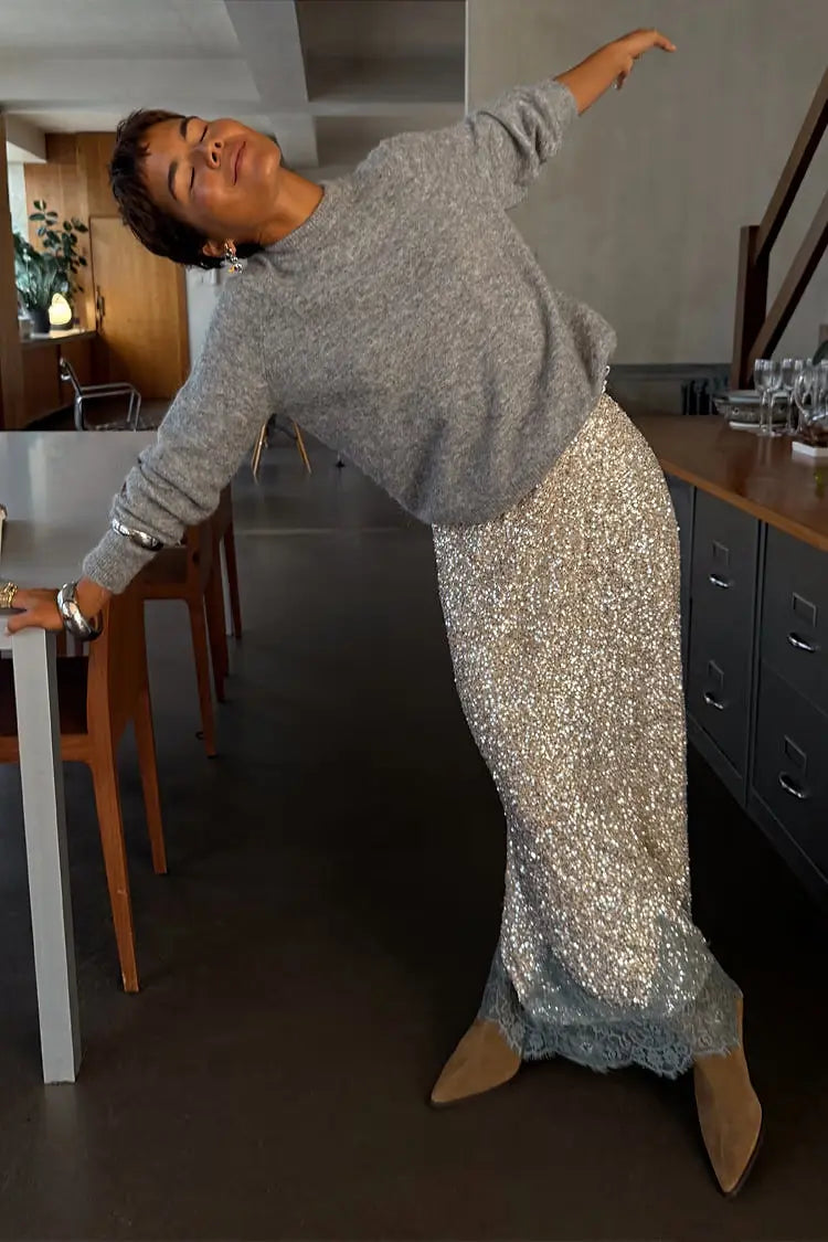 Sequin Midi Maeva Skirt