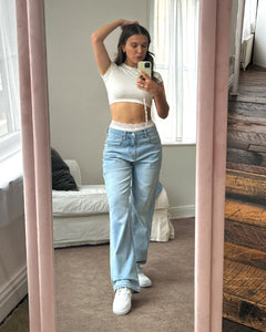 Boyfriend Jean Light Wash