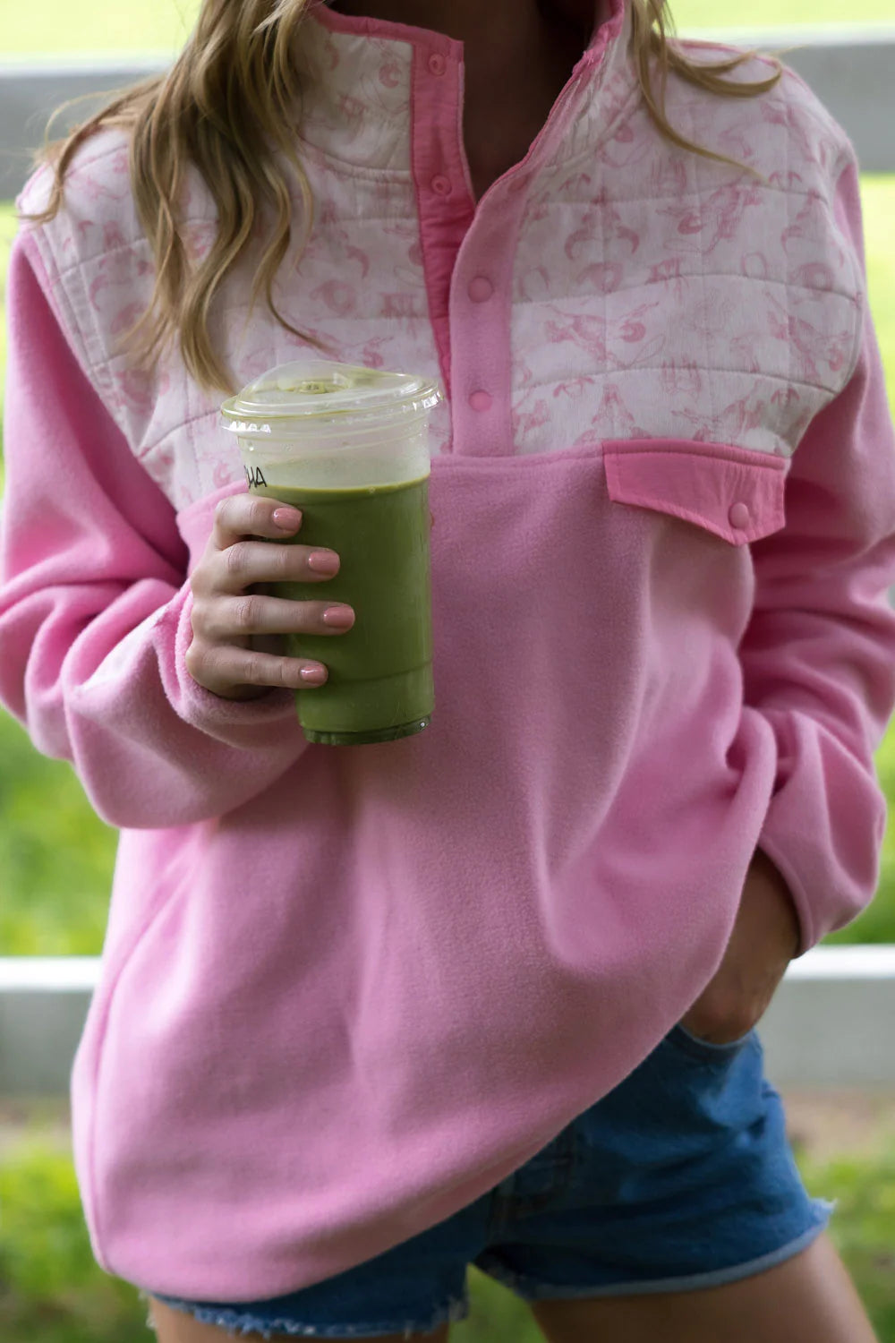 Soft Pink Rodeo Meadows Henley