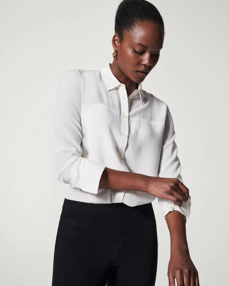 Spanx Silk Button Down