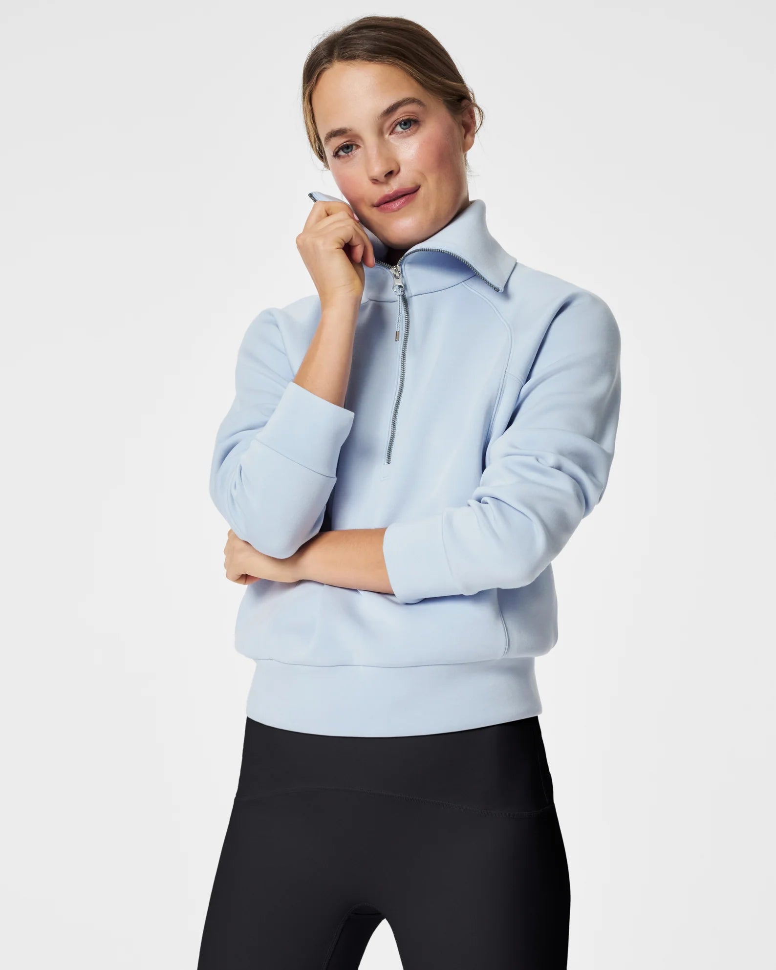 Spanx AirEssentials Half Zip - Oxford Blue – Miss Scarlett Boutique