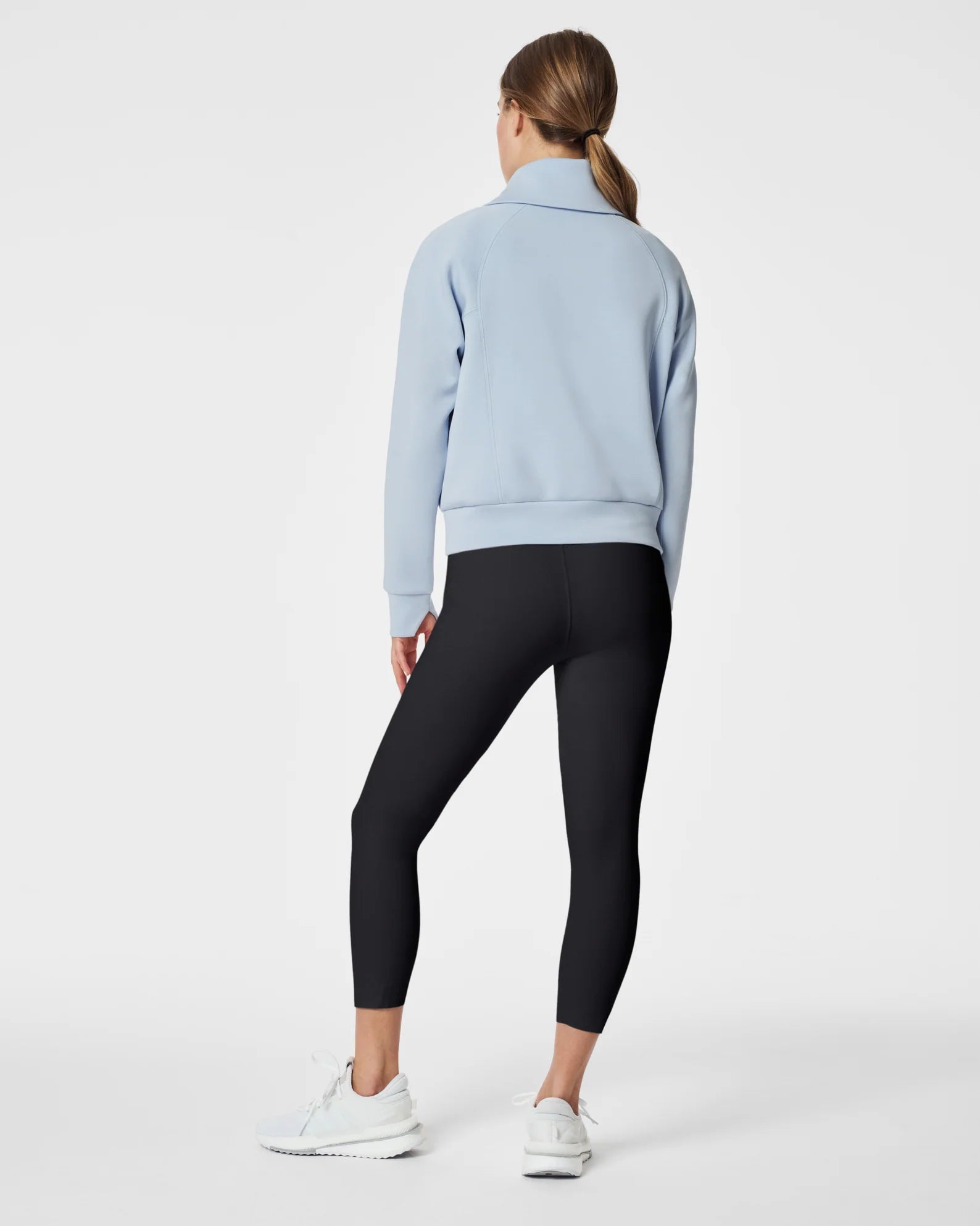 Spanx AirEssentials Half Zip - Oxford Blue