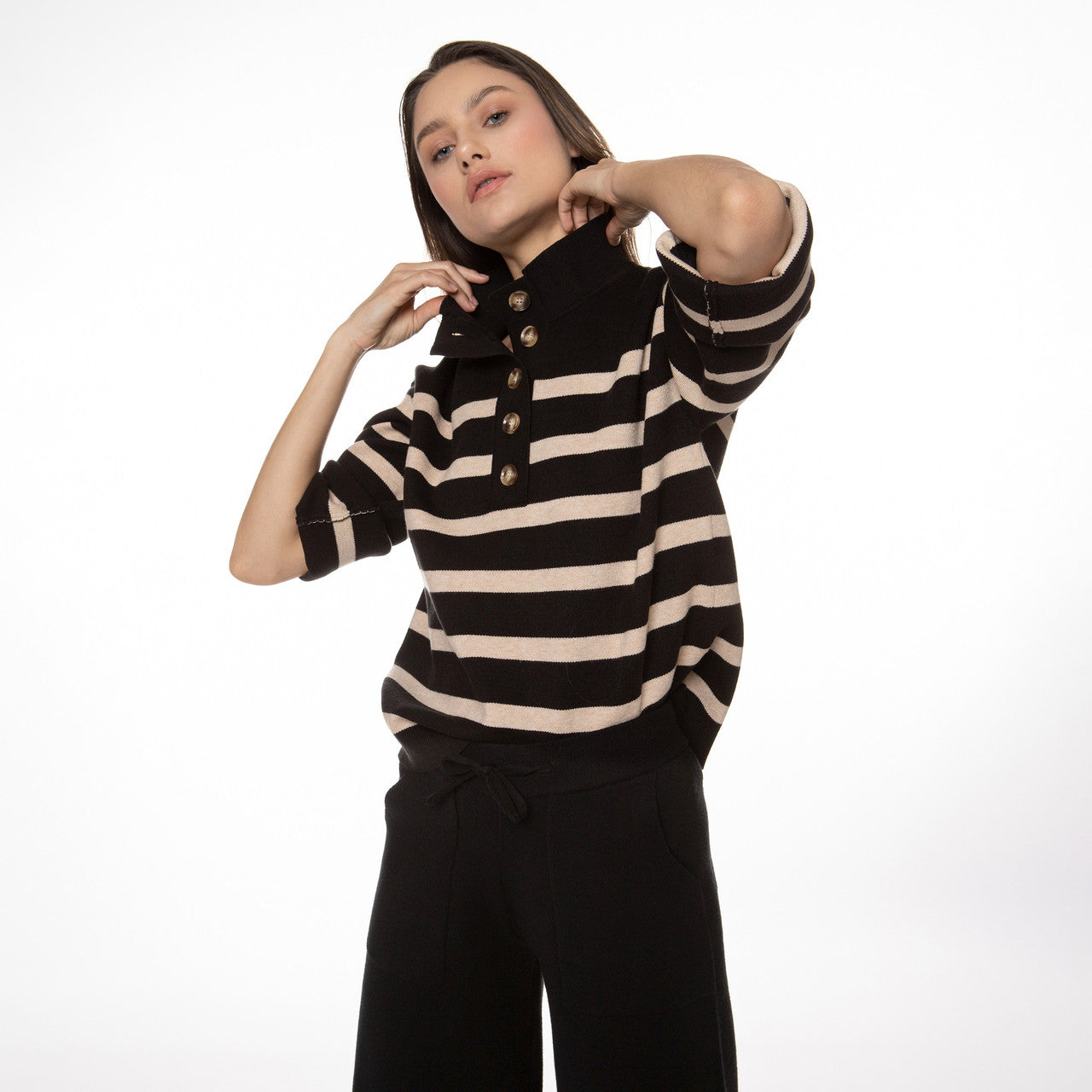 Preppy Striped Sweater