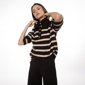 Preppy Striped Sweater