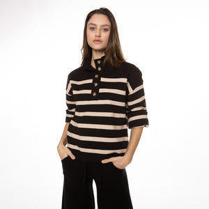 Preppy Striped Sweater