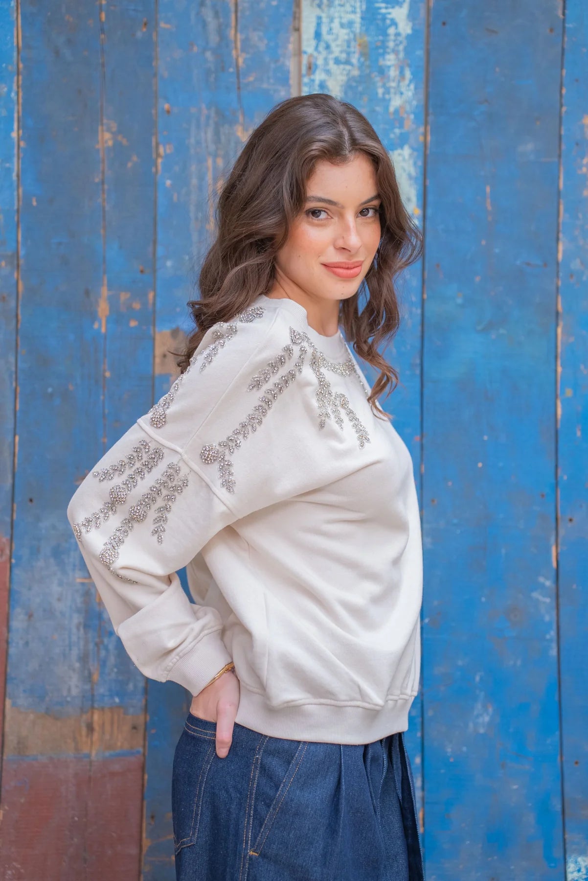Rhinestone Sweatshirt