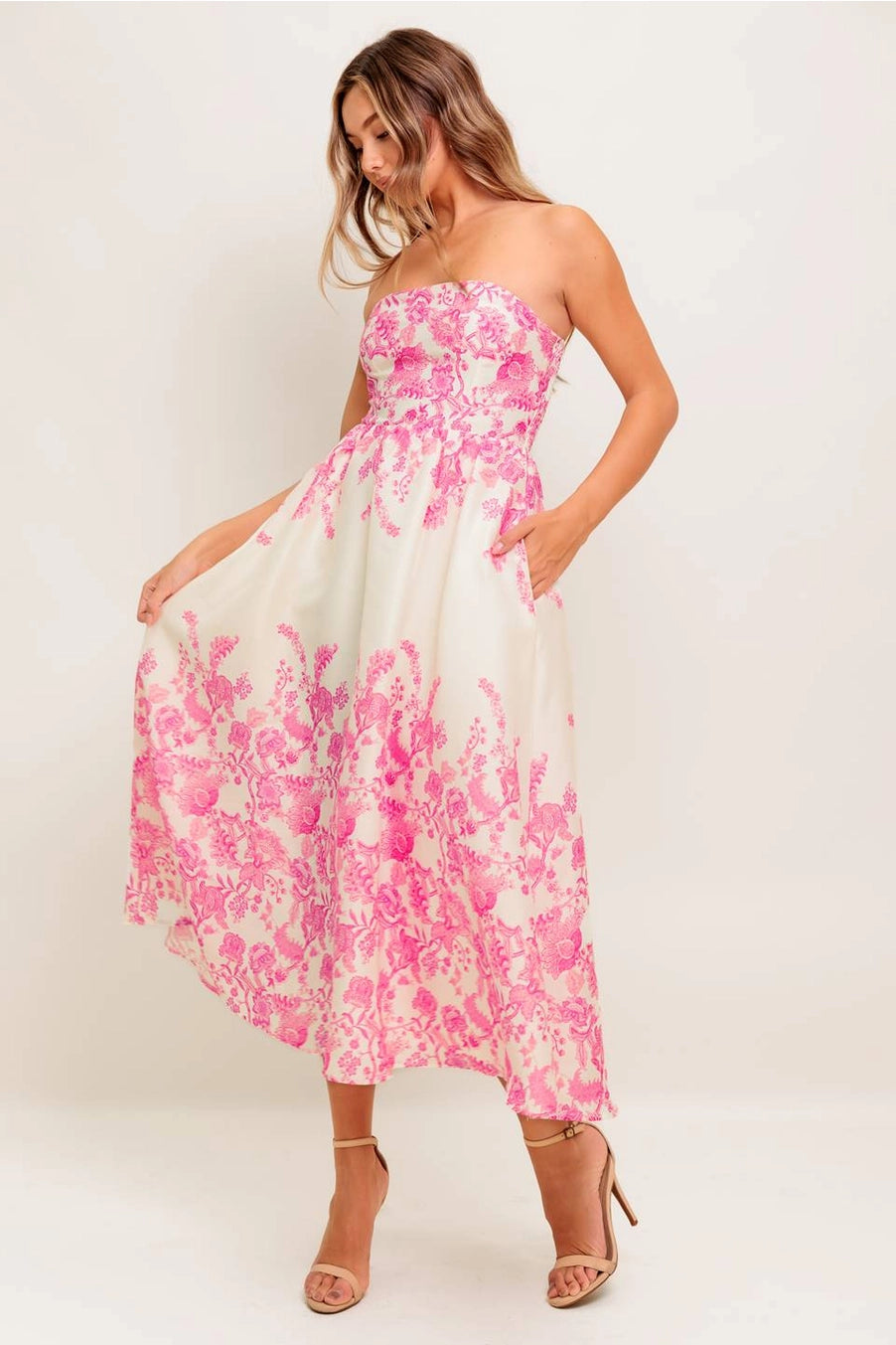 Milana Strapless Midi