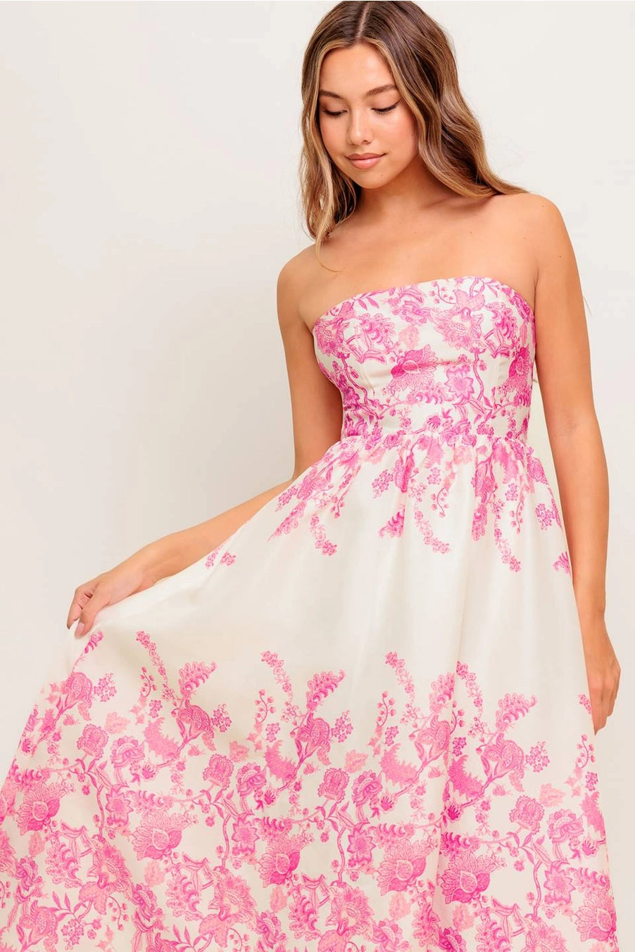 Milana Strapless Midi