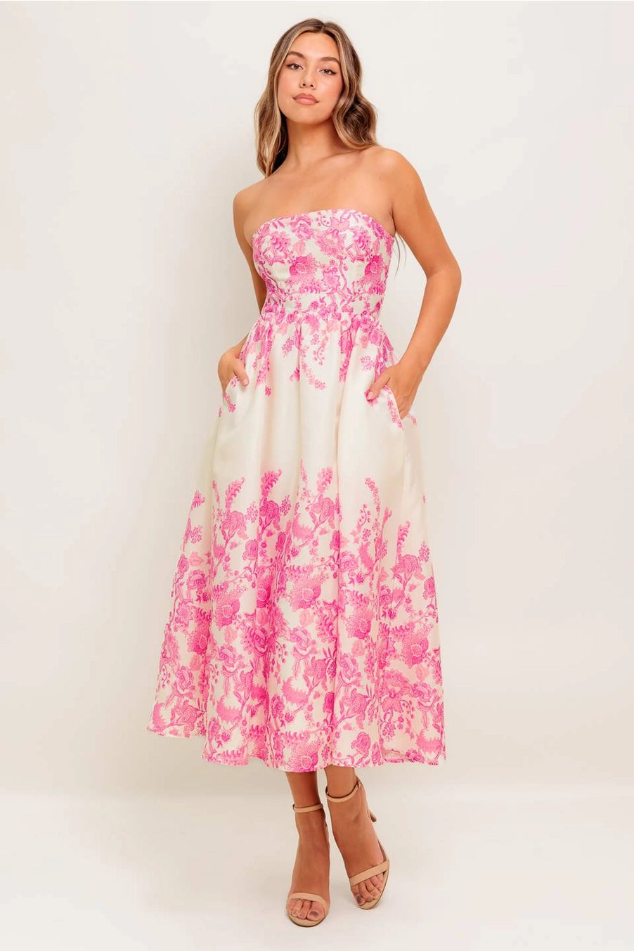 Milana Strapless Midi